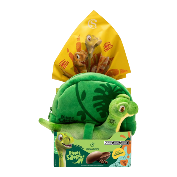 Ovo de Páscoa ao Leite Mochila Dino 170g